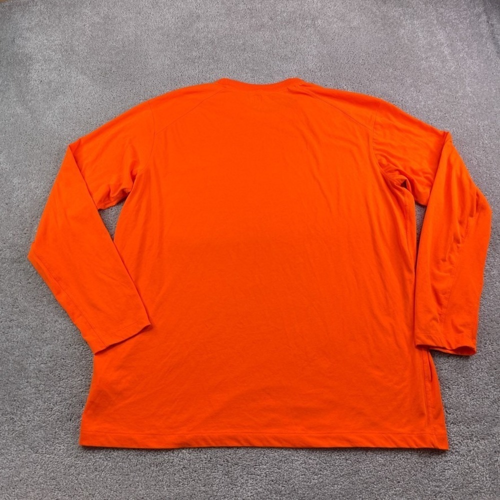 Duluth Shirt Mens Large Orange Dry On The Fly Relaxed Fit Performance Crewneck - Picture 7 of 11